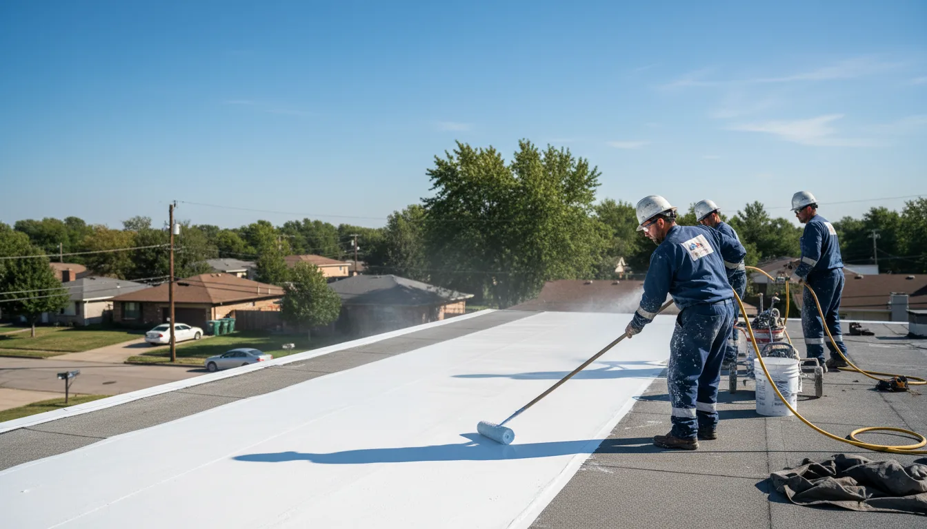 Commercial roof coating in Brixey, MO near me